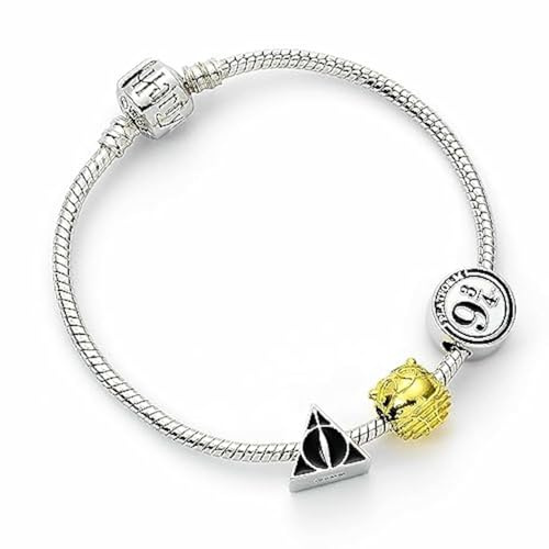 Harry Potter Symbols Frauen Armband multicolor Fan-Merch, Filme, Geschenke, Goldener Schnatz