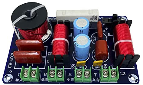 Haptufer Répartiteur de fréquence de haut-parleur HiFi à 3 voies Filtre croisé HiFi Distributeur DIY Ktv Stage Car Audio Woofer Filtre de haut-parleur