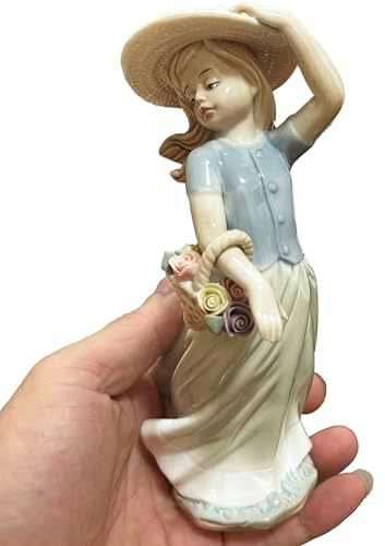 MTME Porzellan-Figuren, Kindheit, Erinnerungsstücke, Geschenke, Skulptur, Heimdekoration (Blumenmädchen)