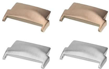 kwmobile 4x Metall Adapter mit 22mm Bandbreite kompatibel mit OnePlus Watch 2 / OPPO Watch X Uhrenarmband - Smartwatch Armband Anschlussadapter Set aus Metall