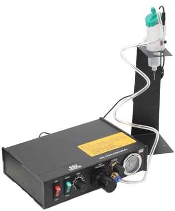 SUDEG Auto Glue Dispenser Lötpaste Digitalanzeige Epoxy Dispensing Machine,Auto Digital Display Glue Dispenser, Automatischer Lotpasten mit 19 Spendernadeln