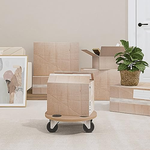 Homgoday Set of 2 Round Plywood Floors, Interior Furniture for Living Room, Office, Bedroom