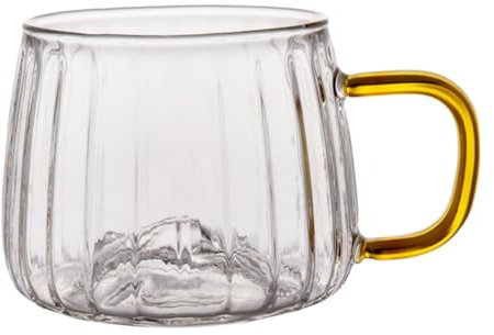 HOLIDYOYO 1Stk Glas Kaffeetasse mit Henkel Trinkgläser klare Teetasse zum einzug für den einzug schnapsgläser Aufbewahrungsbecher Getränkebecher für zu Hause Transparent
