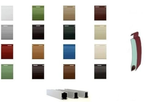 Kit Campionatura Tapparelle Completo | Campioni Colori e Profili in Alluminio, PVC e Acciaio | Guide di Scorrimento | Visualizzazione Reale per Acquisto Ideale | Personalizzabile