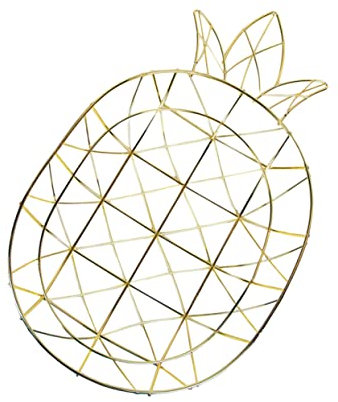 OFFSCH Hollow Iron Fruit Basket Pineapple Shape Fresh Vegetable Container Wire Basket Fruit Bowl