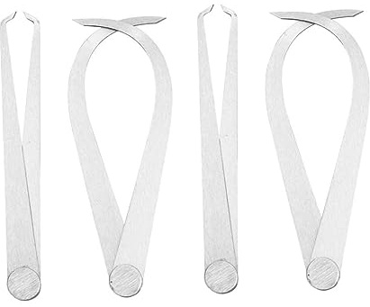 Calibro di Modellazione 4 Pezzi in Acciaio Argento