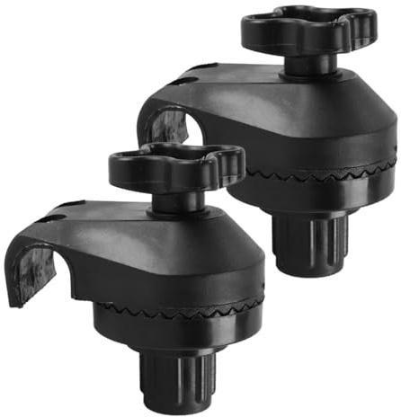 Alnicov Ensemble de 2 Accessoires pour auvent de balançoire, Fixations en Plastique, Supports de Fixation pour auvent de Jardin et Cadre de balançoire, Noir