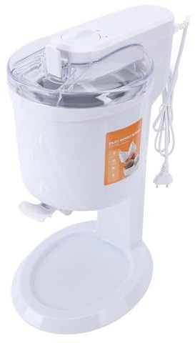 Luqeeg Máquina de Helado de 1L Capacidad, Fabricante de Yogurt Congelado Automático de Mezcla, Máquina de Helados Caseras con Tecnología de bajo Ruido para Familias, Parejas, (A)