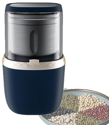 GXLDIANPU Stainless Steel Grain Mill, Electric Grain Mill Small Grinder, Grind About 80g At a Time, Removable Design, Herb Grinder, High-Speed Commercial Spice for Rice, Herb,Corn, Nut, Sesame