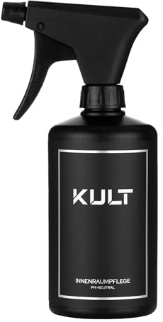 KULT Premium Auto Innenraum Cockpit Pflege 500ml - zur Pflege von Allen Kunststoffen im Auto Innenraum - mit hochwertigem Duft & pflegender Wirkung Cockpit, Kunststoff, Gummi & mehr