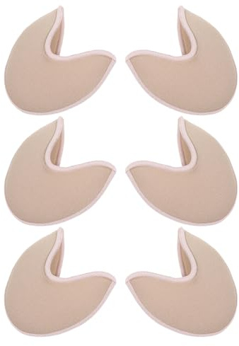 HONITANO 3 Paires Coussinets Orteils Ballet Tricotés Antidérapants Protège-pointe Doux et Flexible pour Femmes et Filles Demi-semelles Confortables pour Chaussures à Talons Hauts Lot