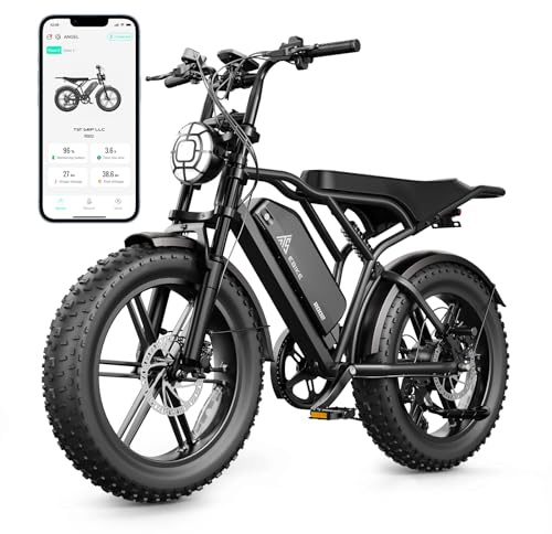 TST Electric Bike for Adult,Ebike with 48V/15AH Removable Battery, Electric Bike with Multiple Performance Modes,20 x4.0 All-Terrain Tires, Fat Tire Ebike Hydraulic Suspension 7-Speed