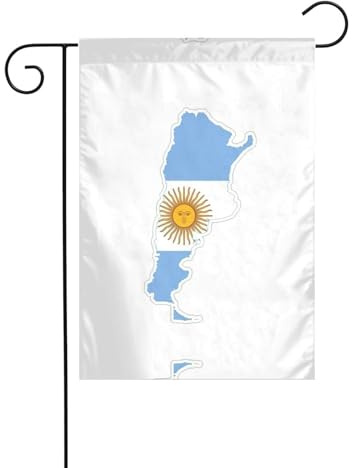 Bandiera argentina stampa mappa decorazione natalizia esterna bandiera natalizia resistente allo sbiadimento invernale prato portico patio decorazione esterna
