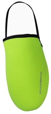 Milageto Cubiertas para Puntera de Ciclismo Protectores de Zapatos de Bicicleta Tapas Antiviento Térmicas Resistente Al Agua Adecuado para Hombres Mujeres Mont, Verde, S