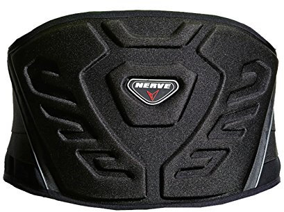 Nierengurt Motorrad Solid Verstärkt Gefüttert Fleece Flexibel Stretch Klettverschluss Sport Stütze Schutz - schwarz - S-80cm