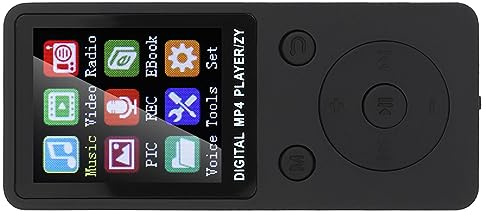 Bluetooth MP3 Player, Portable 32GB Supportted MP3/MP4 Music Player with 1.8 Inch TFT Screen Support Music, Radio, Recording, Video, E-book, Stopwatch, 4-6 Hours Playing Time(Black)