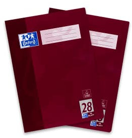 Oxford Schulheft A4, 16 Blatt, Lineatur 28, kariert, 2 Stück