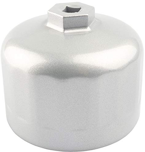 Ölfilterschlüssel, 86 mm, 16 Rillen, für Kartuschendeckel, kompatibel mit BMW Volvo – N52 N54 N55 E90 F10 F30 128i 135i 320i 325i 328i xi 335i 525i 528i 530i 535i 550i X1 3 x 5 Z4, XC90, XC70, V70,