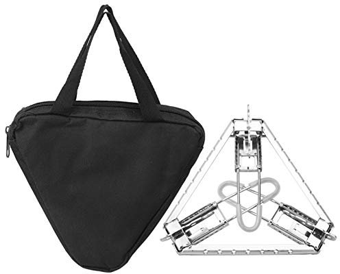EVTSCAN Réchauds de Camping, Support de Support de Pot de cuisinière à gaz Pliable Support de bidon Gril de Carburant trépied Accessoire de Camping Pliant extérieur