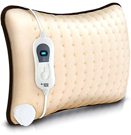 Weiches elektrisches Heizkissen für Rücke Schultern und Nacken atmungsaktiv | Wärmekissen mit 3 Temperaturstufen ultraschnelles Aufheizen waschbar automatische Abschaltung nach 90 Min Modell WE118