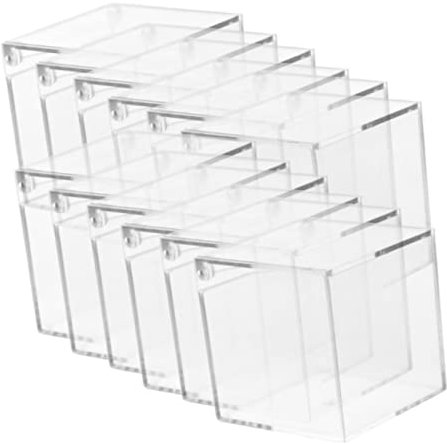 Cabilock Aufbewahrungsbox Mit Deckel 12 Stück Transparente Kleine Lagerbox Für Schmuck Süßigkeiten Und Bastelbedarf Tragbare Aufbewahrungsetuis Für Geschenke Und Reise