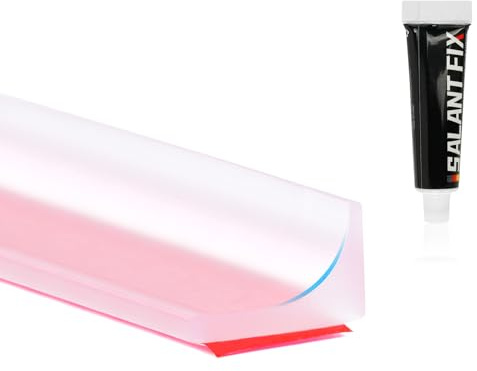 flintronic Autoadesiva Silicone Doccia Barriera, 100CM Pieghevole Bagno