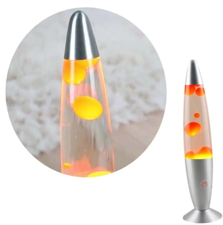 ETHZZLE Lampada Di Decorativa 25w Luce A Cera Arancione Trasparente Luce Notturna Per Camera Da Letto Creativa