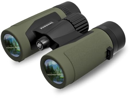 PURSUAL 8x32 Compact Binoculars for Adults High Power for Bird Watching, Hiking, Hunting, Concerts, Travel & Outdoor Adventures. Lightweight & Waterproof providing Crisp, Clear & Bright Images