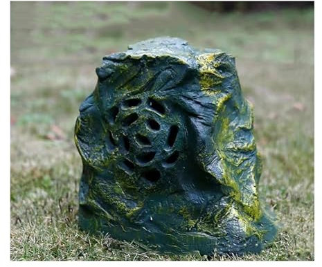FUHAI-666 Wasserdichter Outdoor-Garten-Tier-Rasen-Steingarten-Lautsprecher, Garten-Stein-Park-Lautsprecher, Nachahmung von Stein-Rasen-Lautsprecher (Color : A)