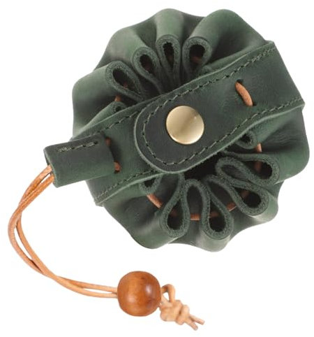 ifundom Würfelbeutel Mit Kordelzug Aus Hochwertigem Leder Gefertigt Sicher Und Langlebig Für Aufbewahrung Von Spielwürfeln Kleinen Accessoires Und Schmuck Leicht Zu Öffnen Schließen Als Tr