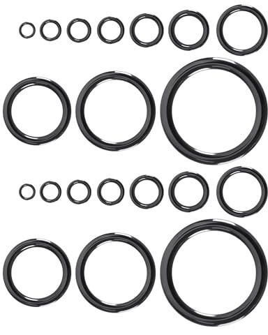 VICZON Angelrutenführung Rutenring Set, Keramikführungen, Angelrute Ring aus Keramik 11 Größen 3,7mm-29,9mm Angelrute Reparatur Spitzenring Rutenring Angelrutenführer