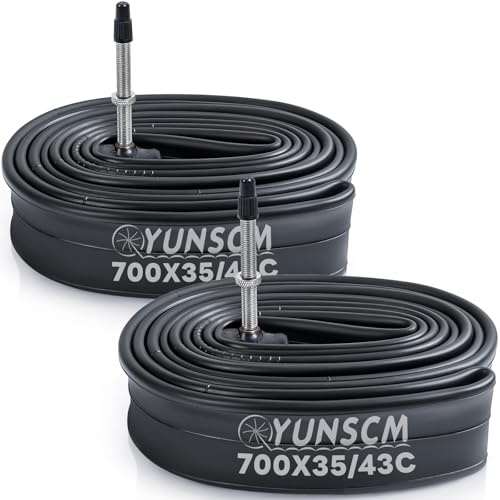 2-PCS 700x35C/38C/40C/42C/43C Bike Tubes AV32/AV48/FV48/FV60mm Schrader/Presta Valve 35/43-622 Inner Tube 700C Bicycle Tubes for 700 x 35C 700x38C 700x40C 700x42C 700x43C Bike Tire Tubes