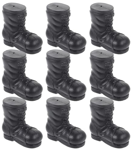 Ciieeo 10pcs Santa Claus Boots Decor Festive Christmas Accessories for Home Party Stylish Decorative Santa Boot Costume Supplies Adorable Xmas Party Favors and Decorations