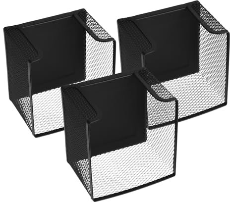 Tofficu 3-teiliger Memohalter Aus Eisengeflecht Schreibtisch-organizer Notizhalter Für Bürobedarf