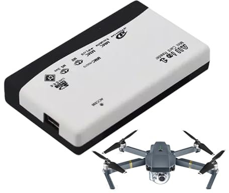 Usb 2.0 multe-Card Reader - 6-In-1 Portable, High-Speed memore Card Adapter, Compact Flash, memore card, memore card Reader, Plug and Play, Quick File Transfer for Digital Cameras, Travel-Ready