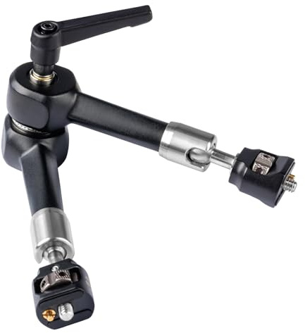 Magic Arm 11 (ca. 26 cm) – Gelenkarm aus Aluminium mit 1/4-20 Schrauben & Verdrehsicherungsstift, belastbar bis 3,5 kg, Friktionsarm für Kamera, Monitor, Tablet, LED-Licht & Smartphone