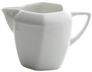 Såsskål Sexkantig diamantformad spetsig kaffemjölkkanna med handtag 230 ml keramisk såskanna Såskanna