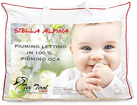 PIUMINO tex tirol © STELLA ALPINA da LETTINO 100% PIUMINO OCA 300 gsm cm. 80 x 120