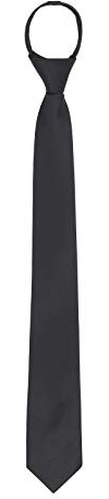 WANYING Reißverschluss Krawatte 6cm Schmalen Krawatte für Herren Vorgebunden Security Sicherheits Krawatte Casual Business Länge 48cm - Einfarbig