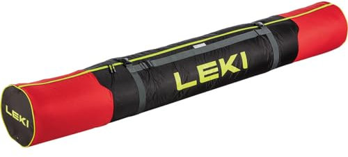 LEKI Cross Country Ski Tache, Bright red-Black-Neonyellow
