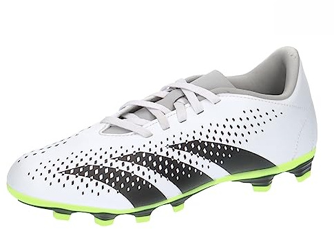 Adidas Football Shoes (Firm Ground) Predator Accuracy.4 Fxg J, FTWR White/Core Black/Lucid Lemon, IE9434, 4-