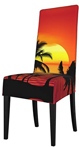 LOUJIN Cubierta de protección tropical para respaldo de silla de comedor, suave, cómoda
