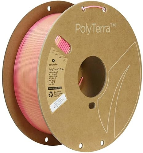 Polymaker Polyterra PLA Gradient - 1.75mm - 1kg - Spring (Pink-Peach)