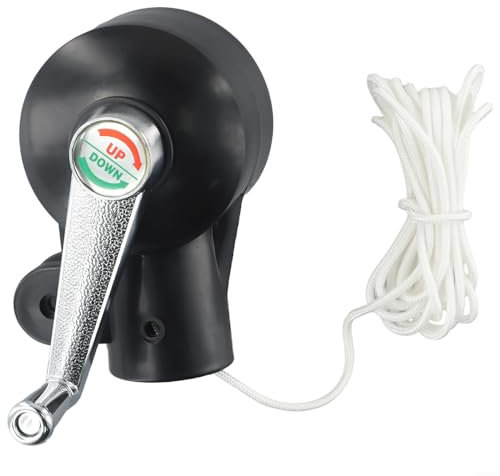 Sileduove Accessoires de parasol de terrasse, poignée de manivelle robuste, pièces de rechange pour parasol d'extérieur, diamètre 43 mm