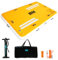 BEYOND MARINA Aufblasbare Dock, Schwimmende Plattform, Wasser Schwimmplattform Dock Pad für See, Pool, Ozean Wasser Spielen, mit Double Action Handpumpe, Tragetasche, Reparatursatz, 244x152x15cm
