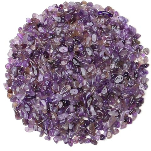400 Stück Amethyst Edelstein Perlen für Armbänder 6mm 5-8mm | AWARDSEN Lila Perlen Natürlichen Edelsteine zum Auffädeln, DIY Armbänder