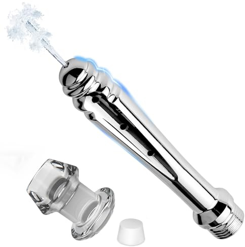 BDSMJOY Po Dusche Metall Analdusche + Hohl Analplugs mit Stecker,Analdusche für Analverkehr,Analplug für Frauen Männer,Klistier Anal Dusche Buttplug Analspielzeuge,Einlauf zur Darmreinigung