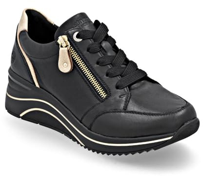 Remonte Femme D0t03 Baskets Basses, Noir, 36 EU