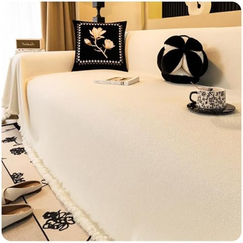 Multifonctionnel Couverture de Couleur Unie canapé, Impermeable Chat Anti Griffe Couverture Canape Universelle, Doux et Confortable Couvre Canapé de canapé Chambre Salon