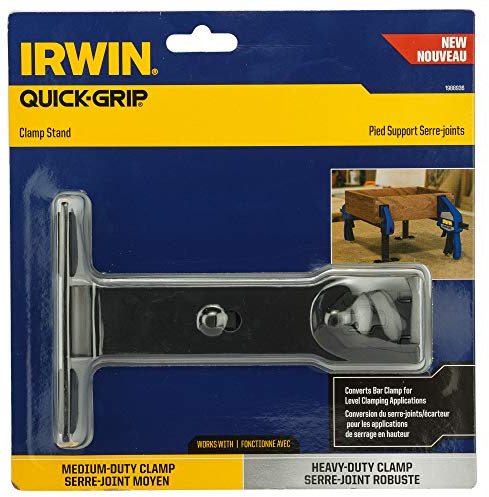 IRWIN 1988936 Quick-Grip Clamp Stand One-Handed Bar Clamp Accessory - Black/Blue